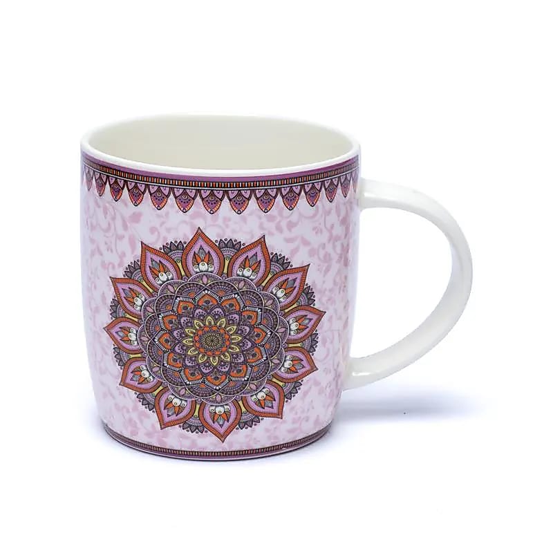 Teetasse mit Sieb Mandala Lila - Dianas Klosterlädchen
