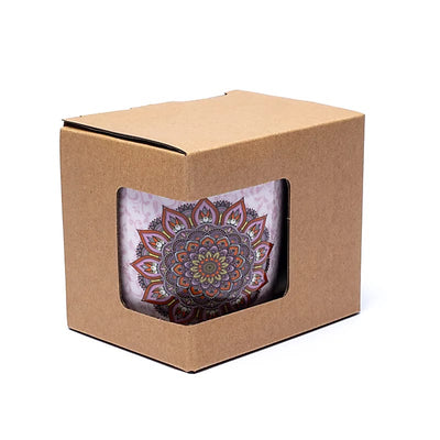 Teetasse mit Sieb Mandala Lila - Dianas Klosterlädchen