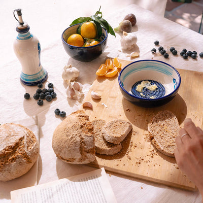 THUNFISCH großer Reibeteller aus Keramik+Gratislöffel - Dianas Klosterlädchen