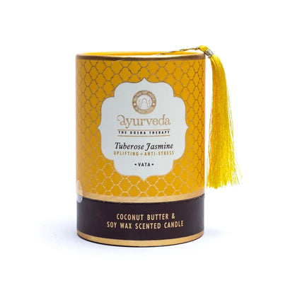 Vata Tuberose Jasmin Ayurveda Duftkerze - Dianas Klosterlädchen