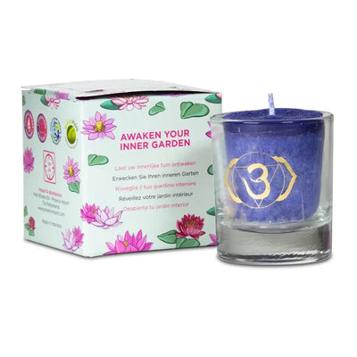 Votiv-Duftkerze 6. Chakra in Geschenkbox - Dianas Klosterlädchen