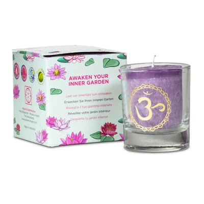 Votiv-Duftkerze 7. Chakra in Geschenkbox - Dianas Klosterlädchen