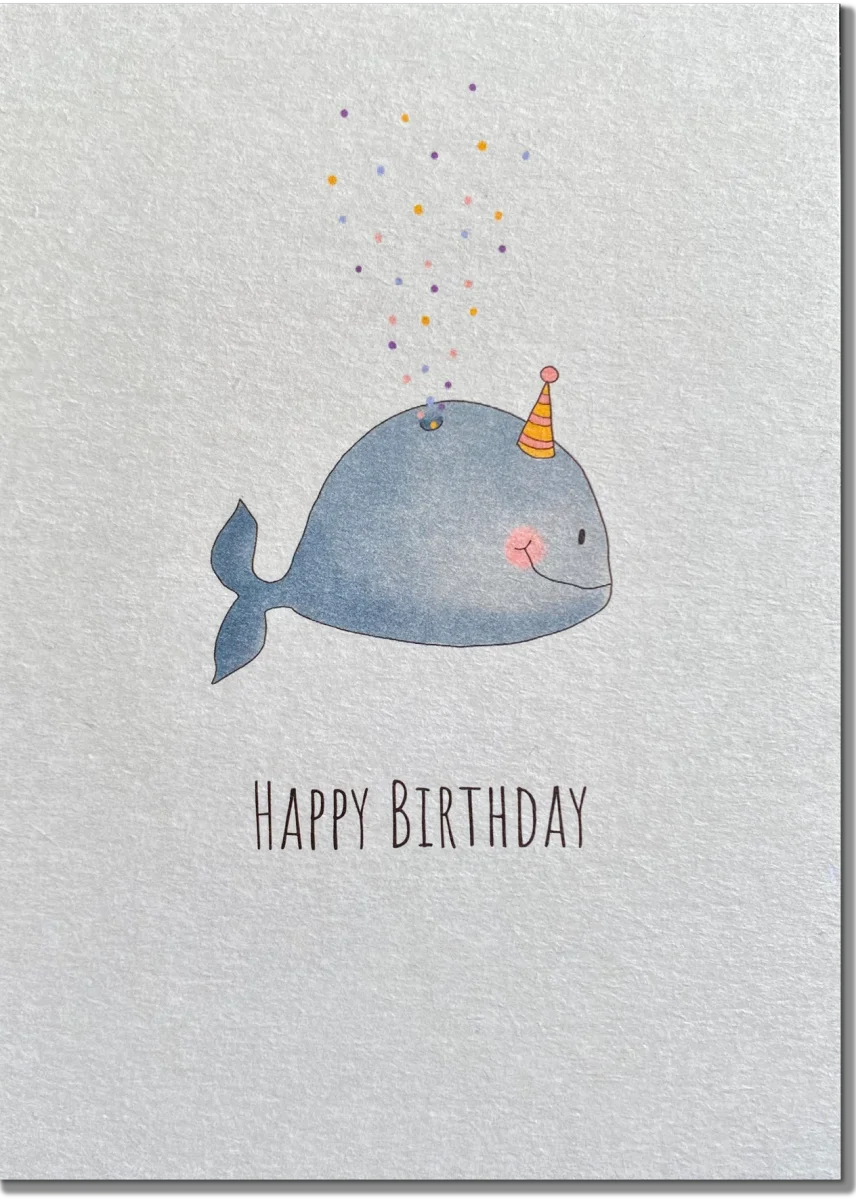 Wal Grußkarte Happy Birthday - Dianas Klosterlädchen