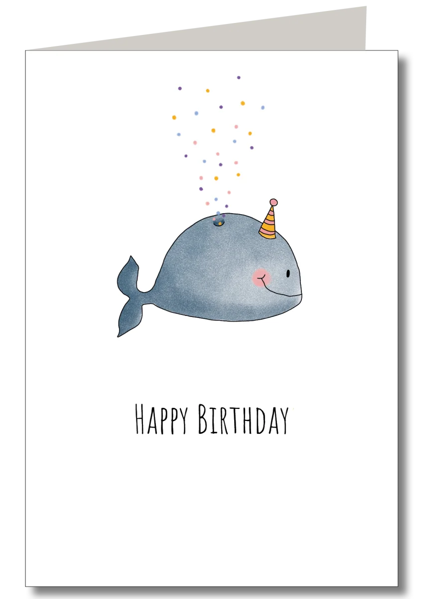 Wal Klappkarte Happy Birthday - Dianas Klosterlädchen