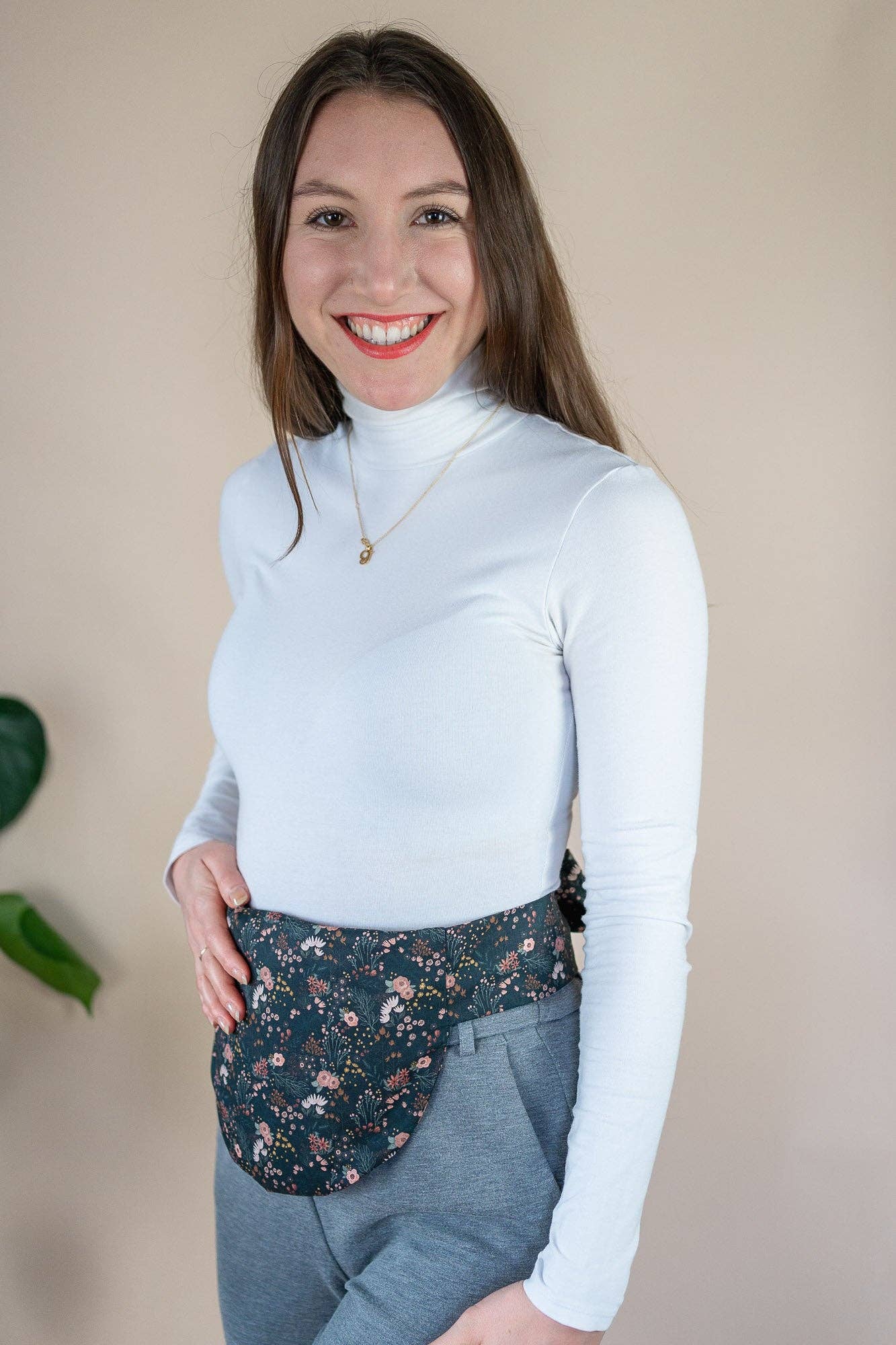 Wärmekissen für Periode - Bellywrap Boho Schwarz - Dianas Klosterlädchen