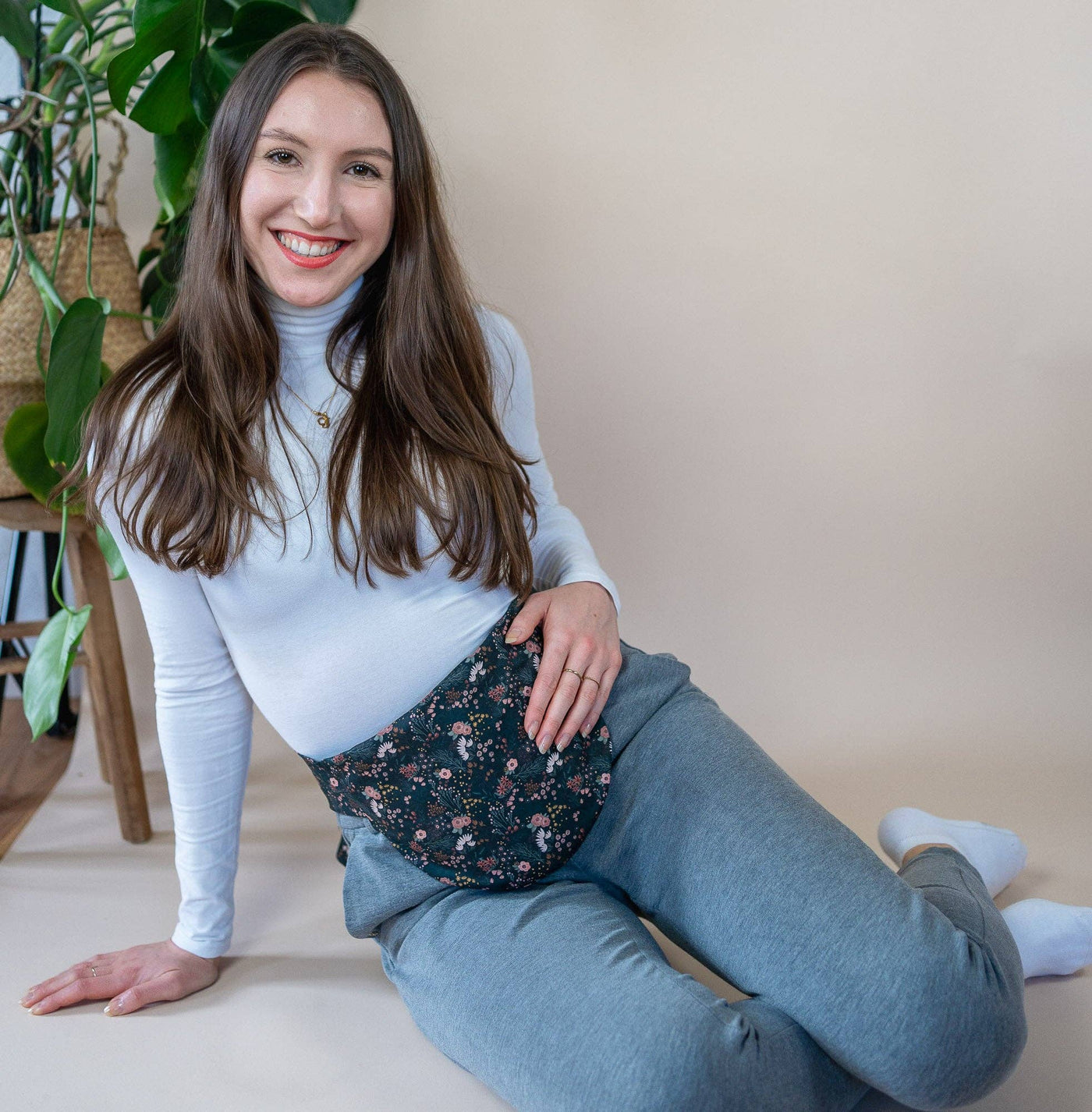 Wärmekissen für Periode - Bellywrap Boho Schwarz - Dianas Klosterlädchen