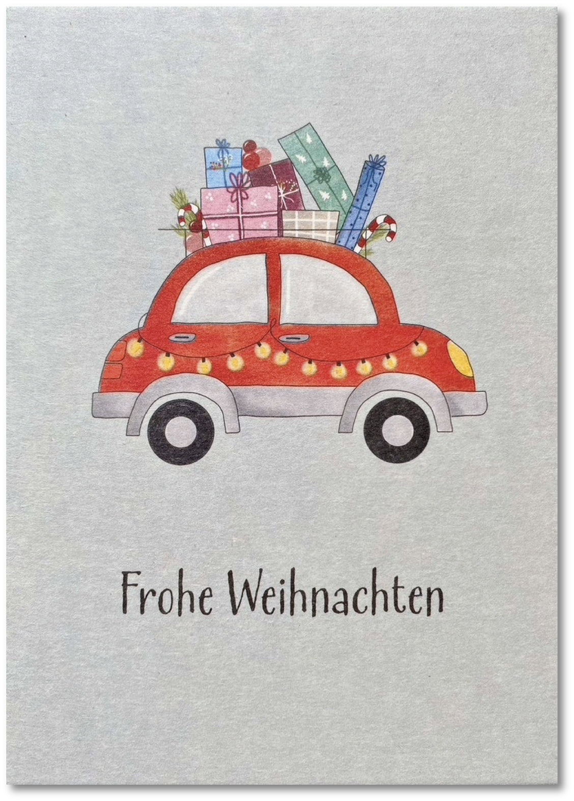 Weihnachtsauto Grusskarte - Keitcards - Dianas Klosterlädchen