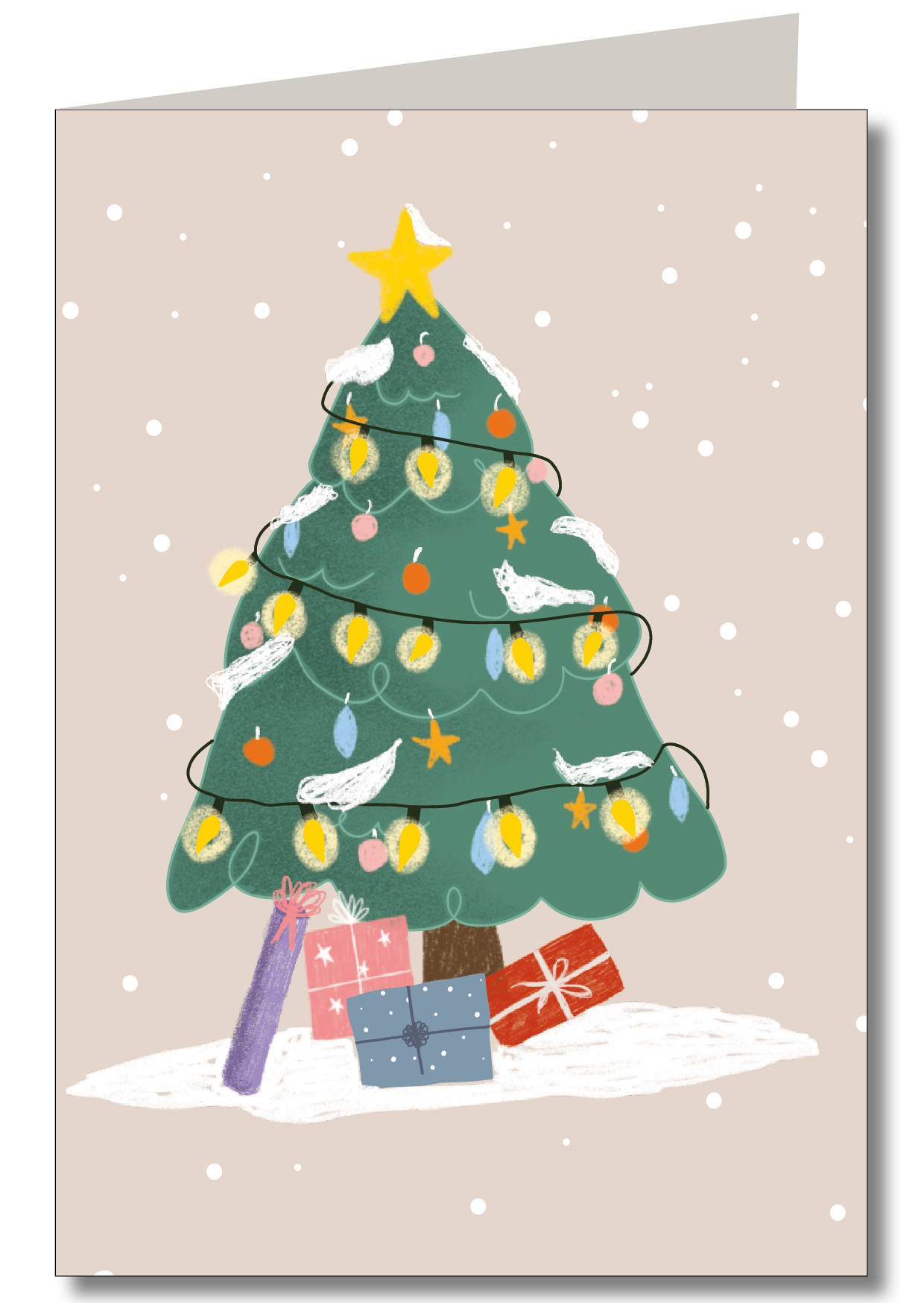 Weihnachtsbaum Klappkarte - Keitcards - Dianas Klosterlädchen