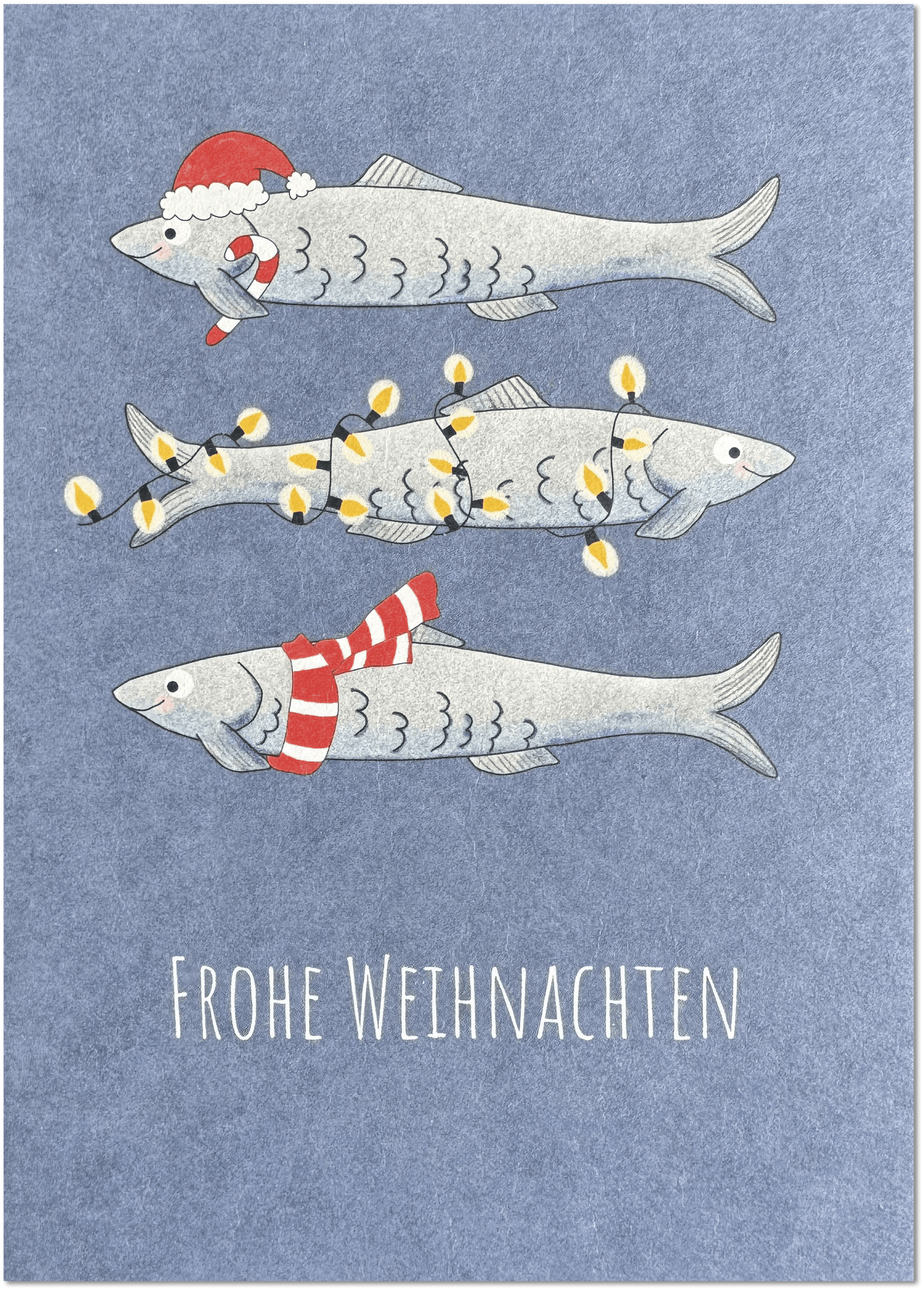 Weihnachtsfische Grußkarte - Keitcards - Dianas Klosterlädchen
