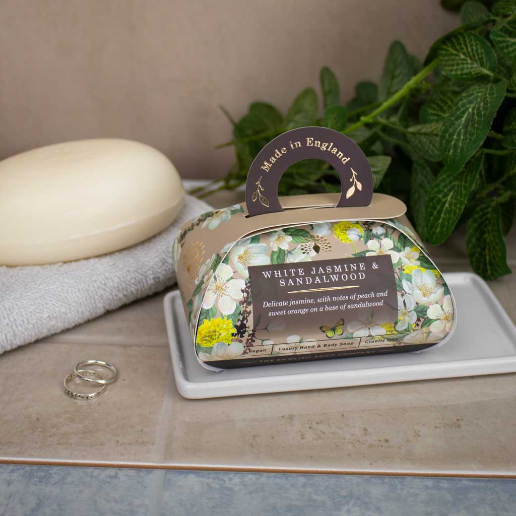 WHITE JASMIN & SANDALWOOD Luxus Gästeseife - Dianas Klosterlädchen