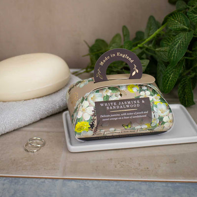 WHITE JASMIN & SANDALWOOD Luxus Gästeseife - Dianas Klosterlädchen