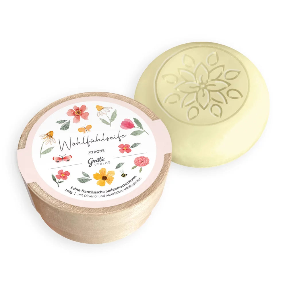 Wohlfühlseife Zitrone Lucky Vibes 100g - Dianas Klosterlädchen