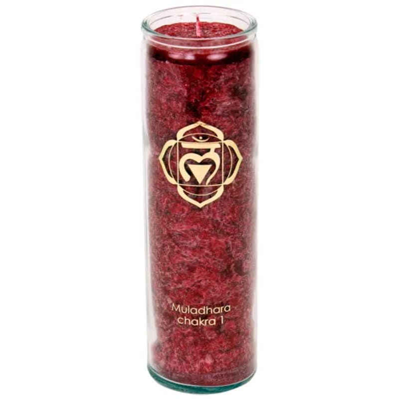 1. Chakra - Duftkerze Stearin - Dianas Klosterlädchen
