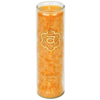 2. Chakra - Duftkerze Stearin - Dianas Klosterlädchen