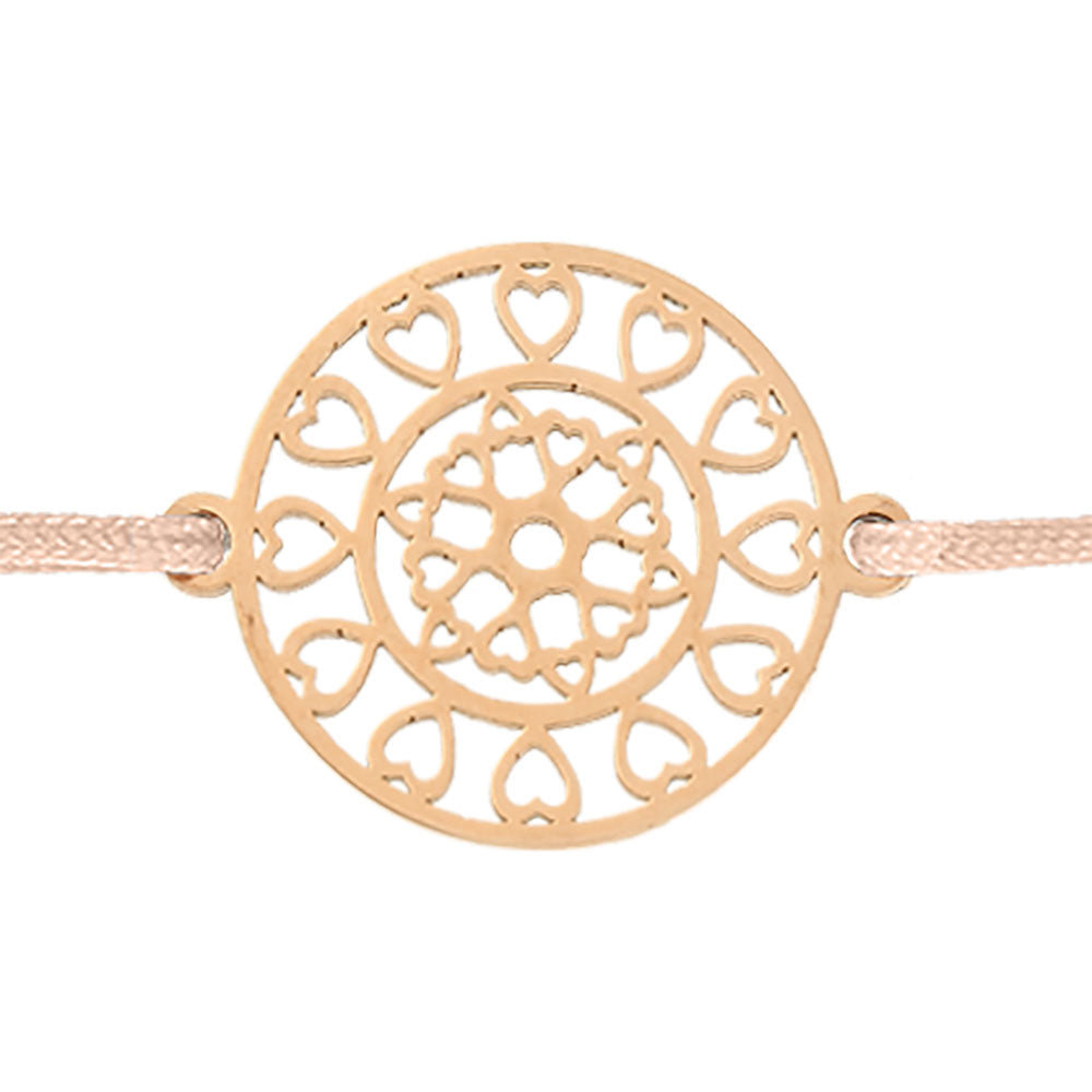 Armband - Mandala der Zuversicht - rosévergoldet - Dianas Klosterlädchen