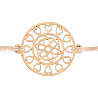 Armband - Mandala der Zuversicht - rosévergoldet - Dianas Klosterlädchen