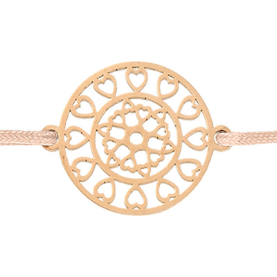 Armband - Mandala der Zuversicht - rosévergoldet - Dianas Klosterlädchen