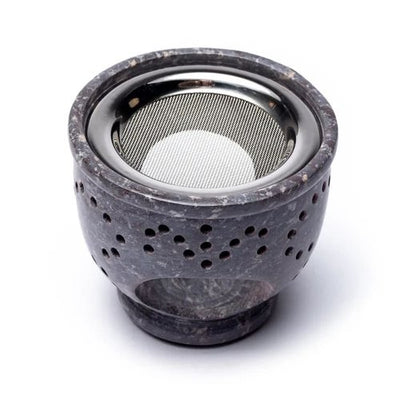 Räuchergefäß und Duftlampe Speckstein klein - Dianas Klosterlädchen