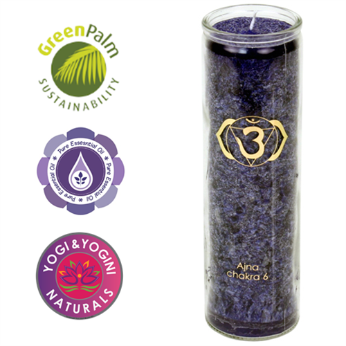 6. Chakra - Duftkerze Stearin - Dianas Klosterlädchen