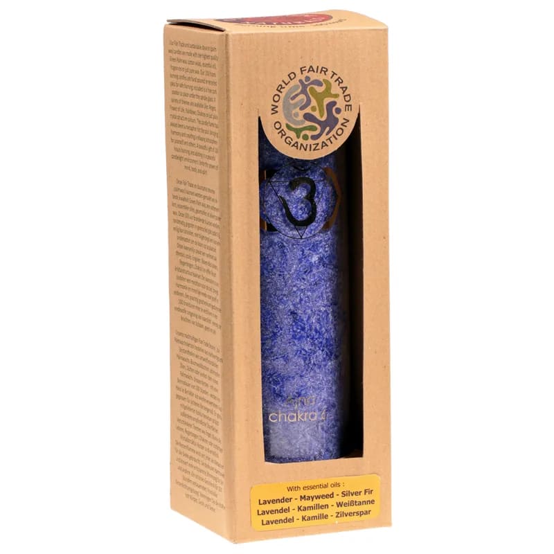 6. Chakra - Duftkerze Stearin - Dianas Klosterlädchen