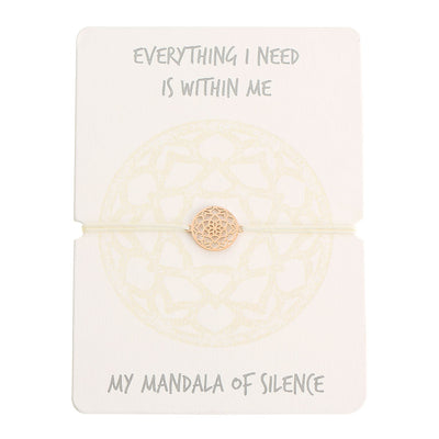 Armband - Mandala der Ruhe - rosévergoldet - Dianas Klosterlädchen