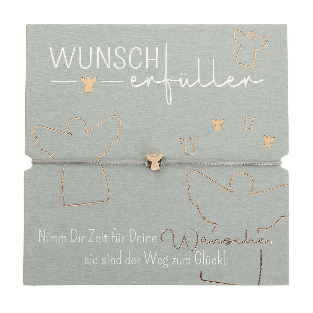 Armband - Wunscherfüller - Schutzengel - rosévergoldet