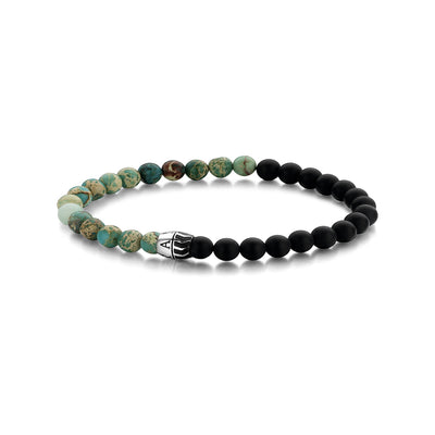 Frank 1967 Armband Achat | türkis Sediment Jaspis | 6mm breit - Dianas Klosterlädchen