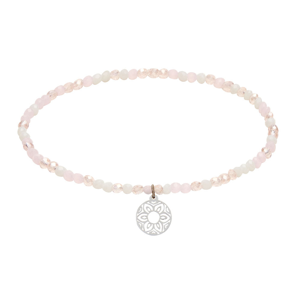 Armbänder Set "Mandala der Liebe" Glassteine Glitzerarmband