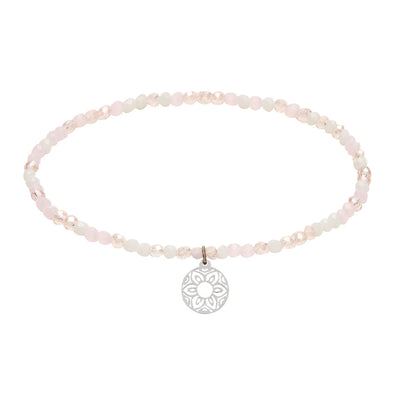 Armbänder Set "Mandala der Liebe" Glassteine Glitzerarmband