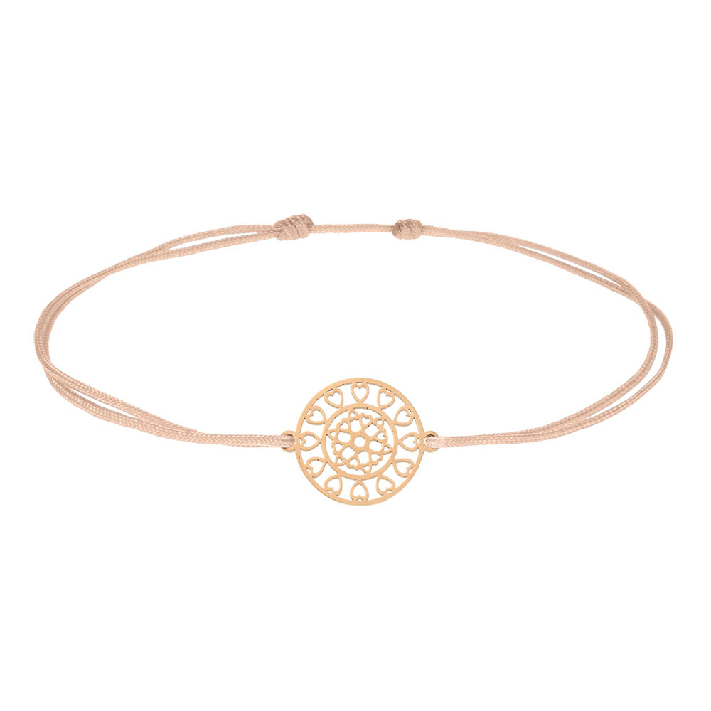 Armband - Mandala der Zuversicht - rosévergoldet - Dianas Klosterlädchen