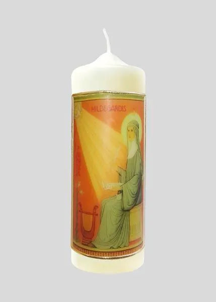 Kerze - Hl. Hildegard von Bingen - Dianas Klosterlädchen