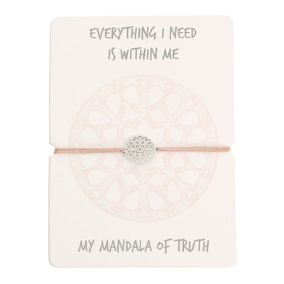 Armband - Mandala der Wahrheit - Edelstahl - Dianas Klosterlädchen