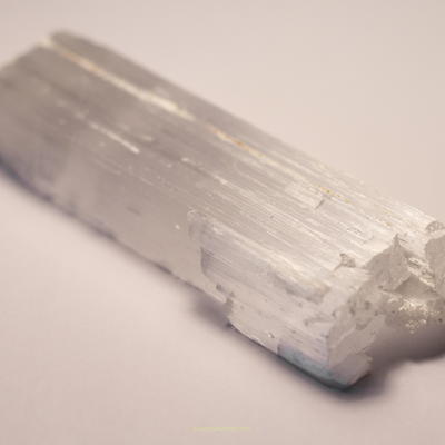 Selenit-Kristallstab 10 cm weiss
