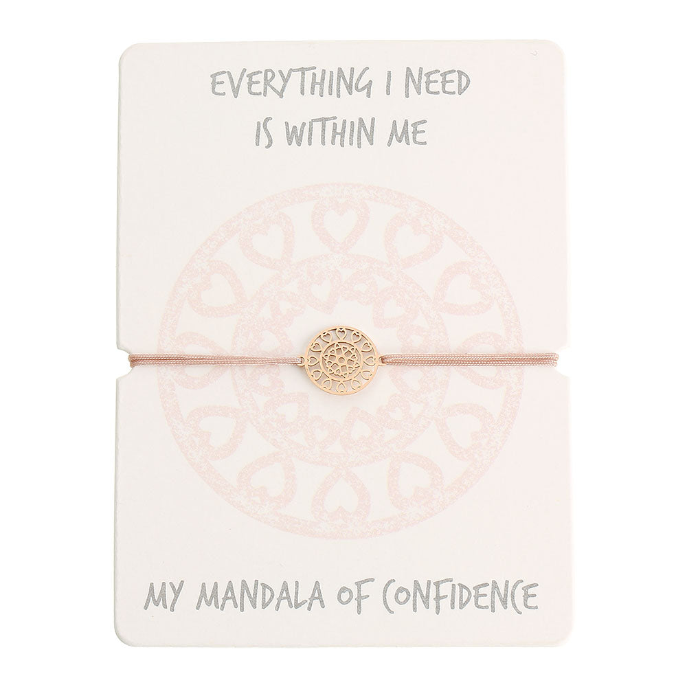 Armband - Mandala der Zuversicht - rosévergoldet - Dianas Klosterlädchen