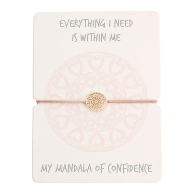Armband - Mandala der Zuversicht - rosévergoldet - Dianas Klosterlädchen