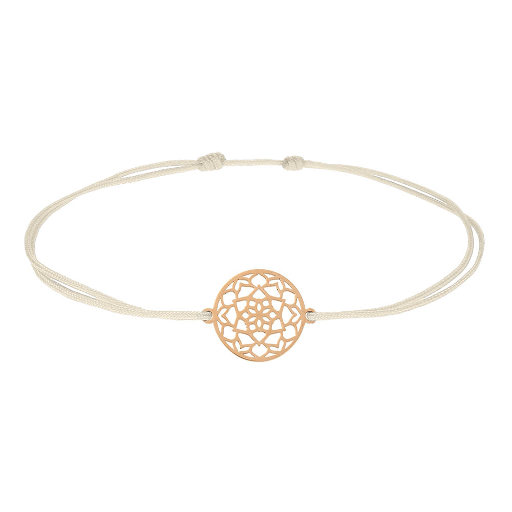 Armband - Mandala der Ruhe - rosévergoldet - Dianas Klosterlädchen