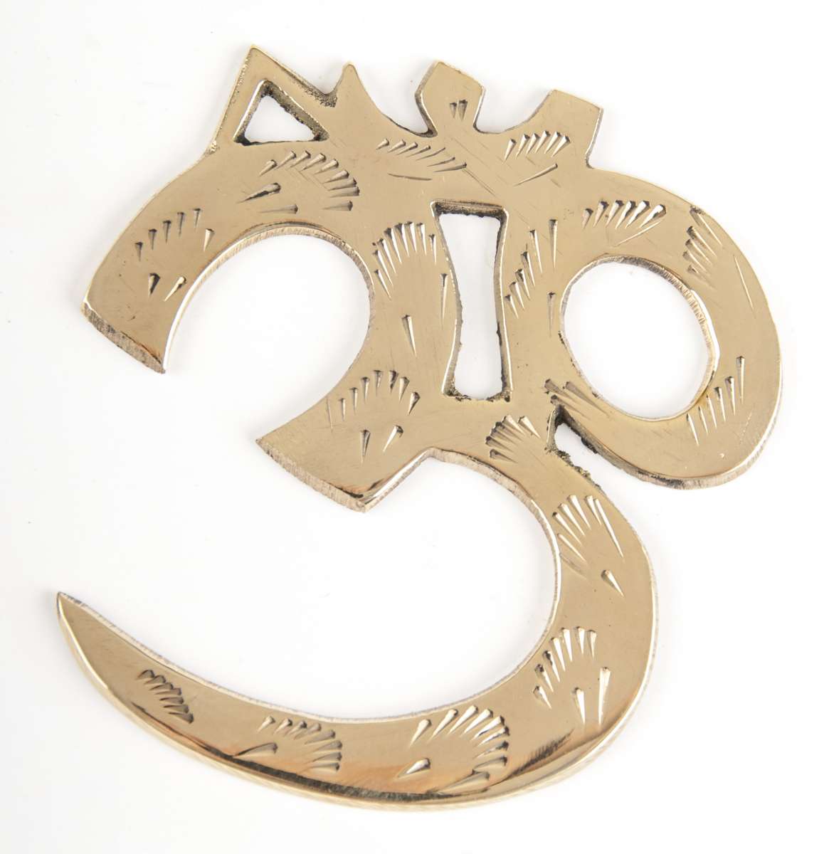 Om Wandsymbol Messing 17 cm / Größe:17 cm - Dianas Klosterlädchen