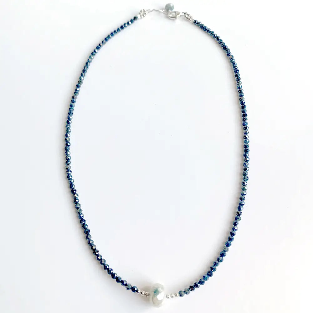 Blauer Mondstein Luna Halskette - Dianas Klosterlädchen