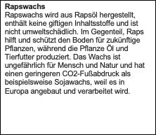 Ökologische Rapswachs-Duftkerze "Meditation" - Dianas Klosterlädchen