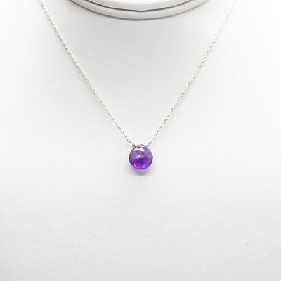 Amethyst Herz Halskette  | Silber - Dianas Klosterlädchen