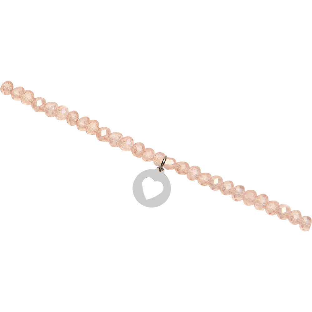 Armbänder Set Herz Glassteine Glitzerarmband - Dianas Klosterlädchen