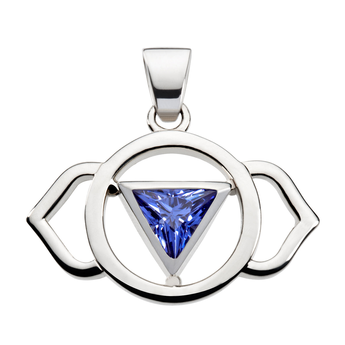 Augenbrauen Zentrum  | 6. Chakra Anhänger mit Zirkonia - Dianas Klosterlädchen