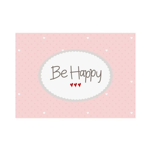 Be Happy Postkarte - Dianas Klosterlädchen