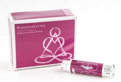 Berk Kohletabletten 3,3 cm Mittel 1 Rolle à 10 Tabletten - Dianas Klosterlädchen
