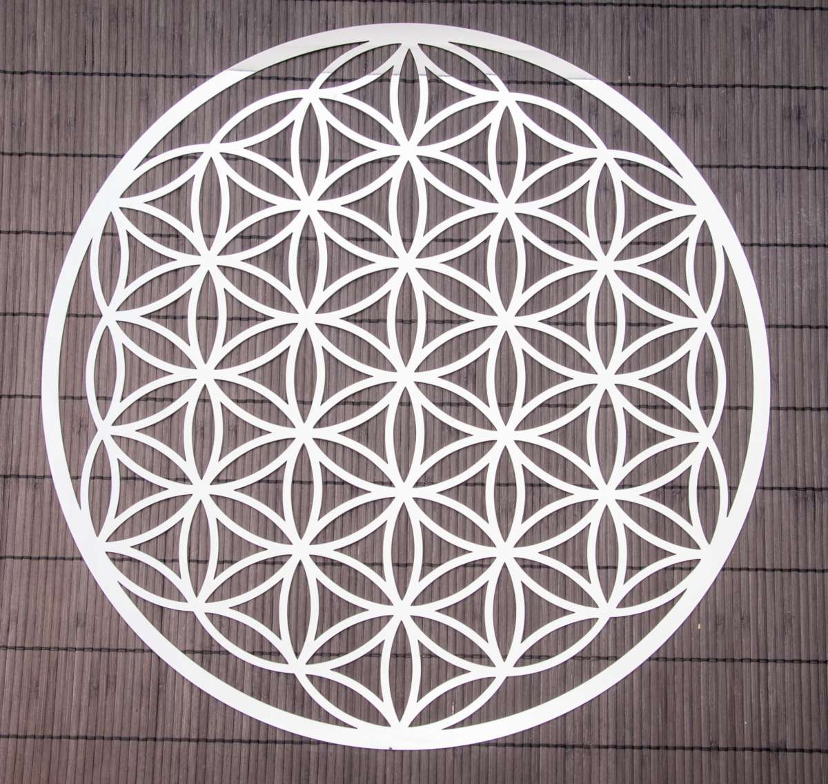 Blume des Lebens 43,5 cm Wandschmuck aus Edelstahl - Dianas Klosterlädchen