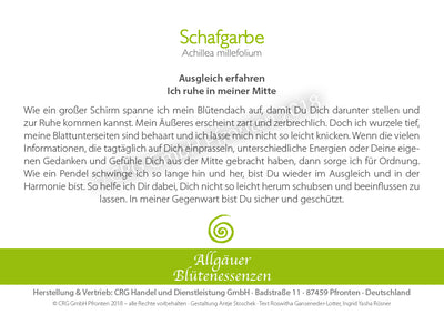 Blütenessenz Schafgarbe - Ausgleich spüren - Dianas Klosterlädchen