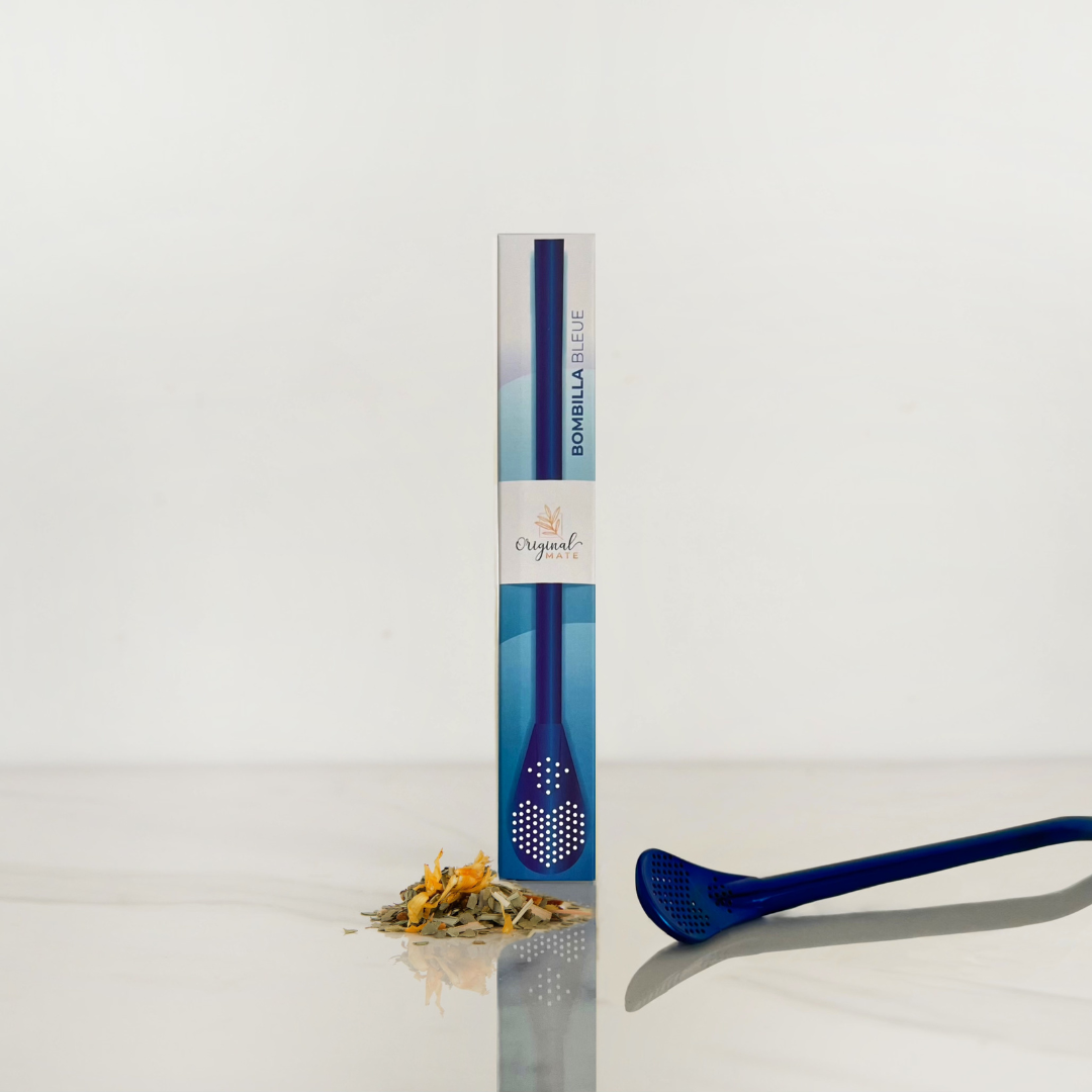 Bombilla MATE TEE Löffel | blau - Dianas Klosterlädchen