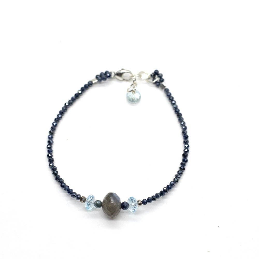 Susan Roberts Jewelry - Labradorit & Topas Luna Armband