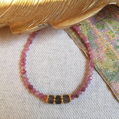 Armband KAMALA rosa Turmalin
