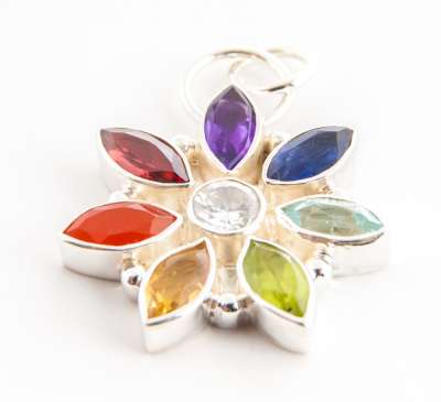 Chakra Stern | Anhänger Ø ca. 23 mm - Dianas Klosterlädchen